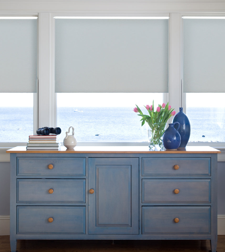 Contemporary Fabric Light Filtering Roller Shades