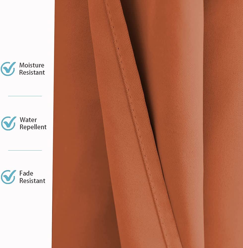 Waterproof Grommet Top Patio Curtain Outdoor Curtain 2 Panels | Outdoor Standard
