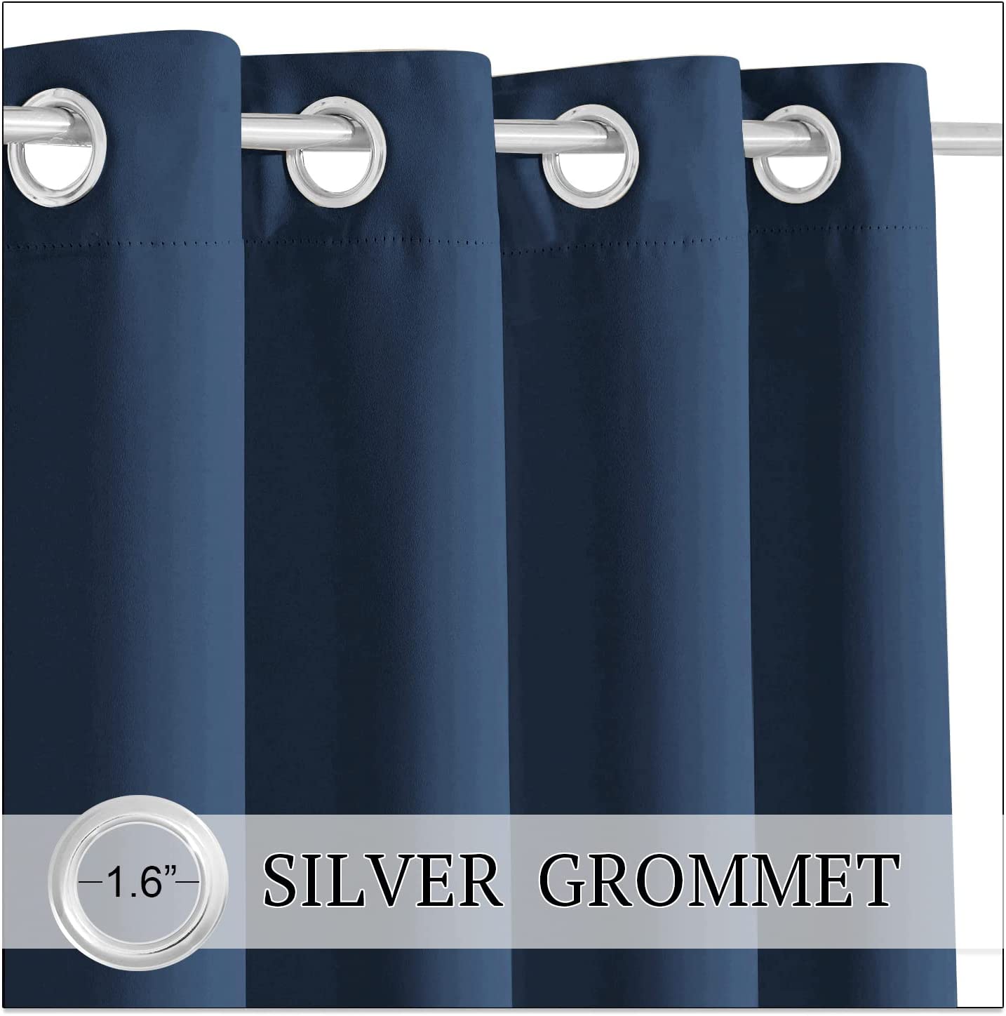 Waterproof Grommet Top Patio Curtain Outdoor Curtain 2 Panels | Outdoor Standard