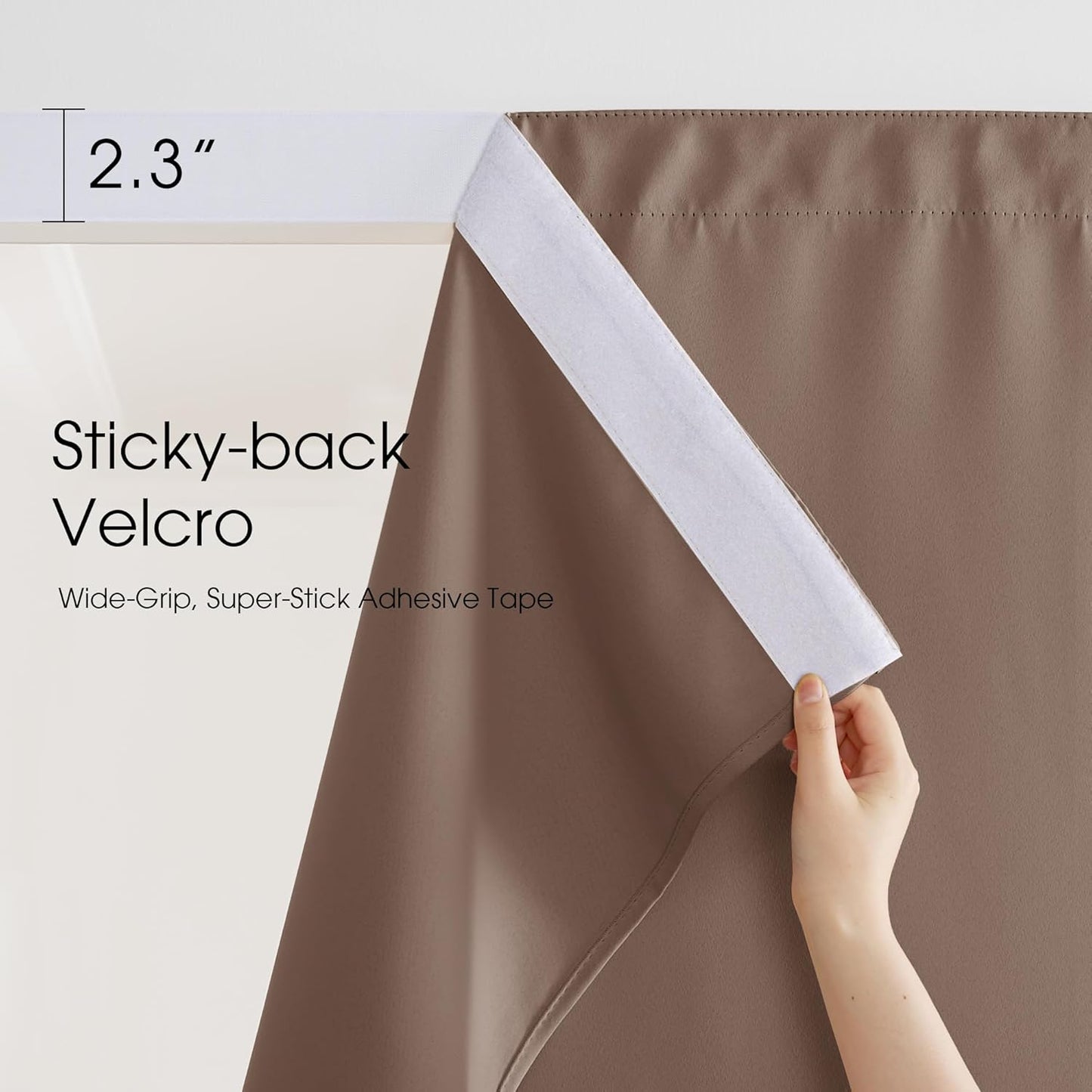 Windproof No Rods Needed Velcro Top Waterproof Outdoor Curtains 2 Panels | Outdoor Standard