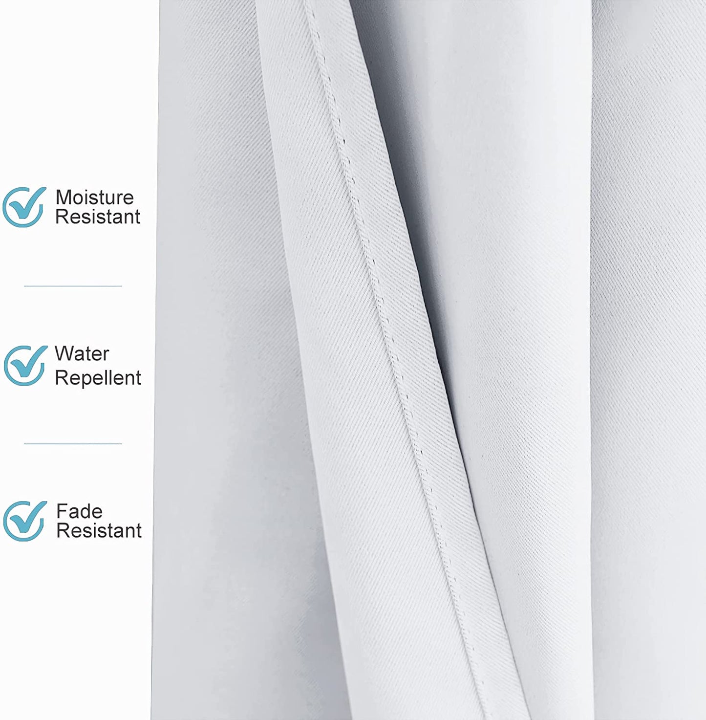 Waterproof Grommet Top Patio Curtain Outdoor Curtain 2 Panels | Outdoor Standard
