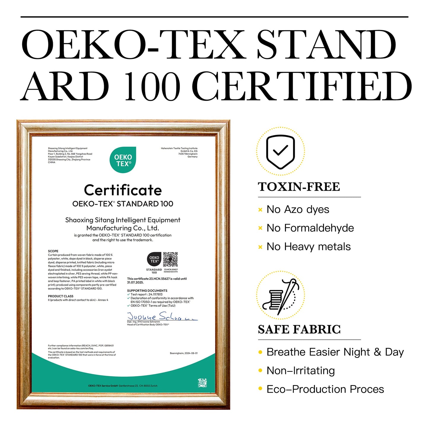 OEKO-TEX Outdoor 100% Blackout Waterproof Faux Linen Outdoor Curtains 2 Panels | Outdoor Linen