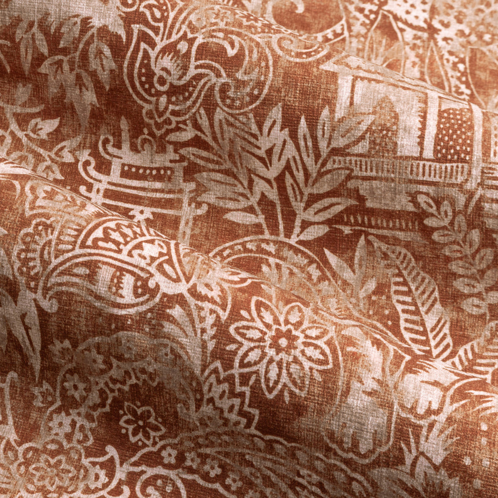 Bengal Chenille Room Darkening Eyelet Curtains Amber