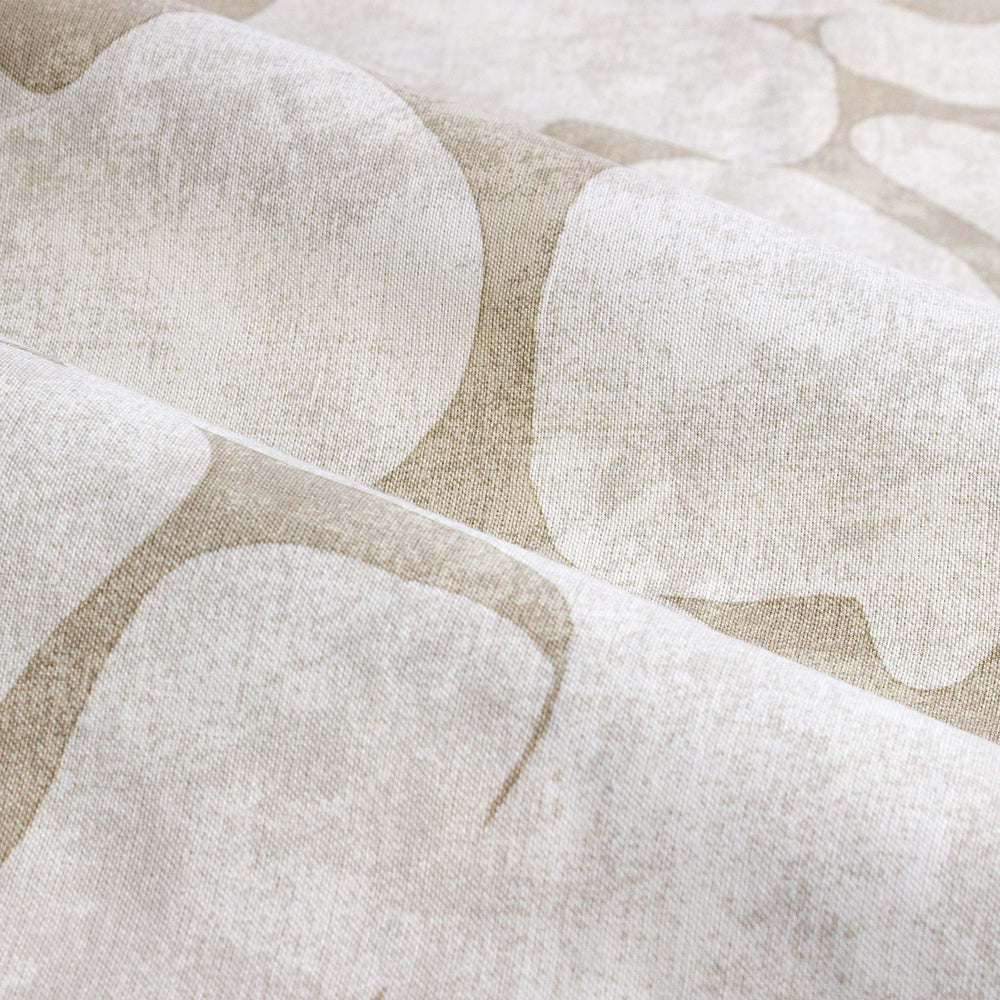Brinn Abstract 100% Cotton Lined Curtains Natural