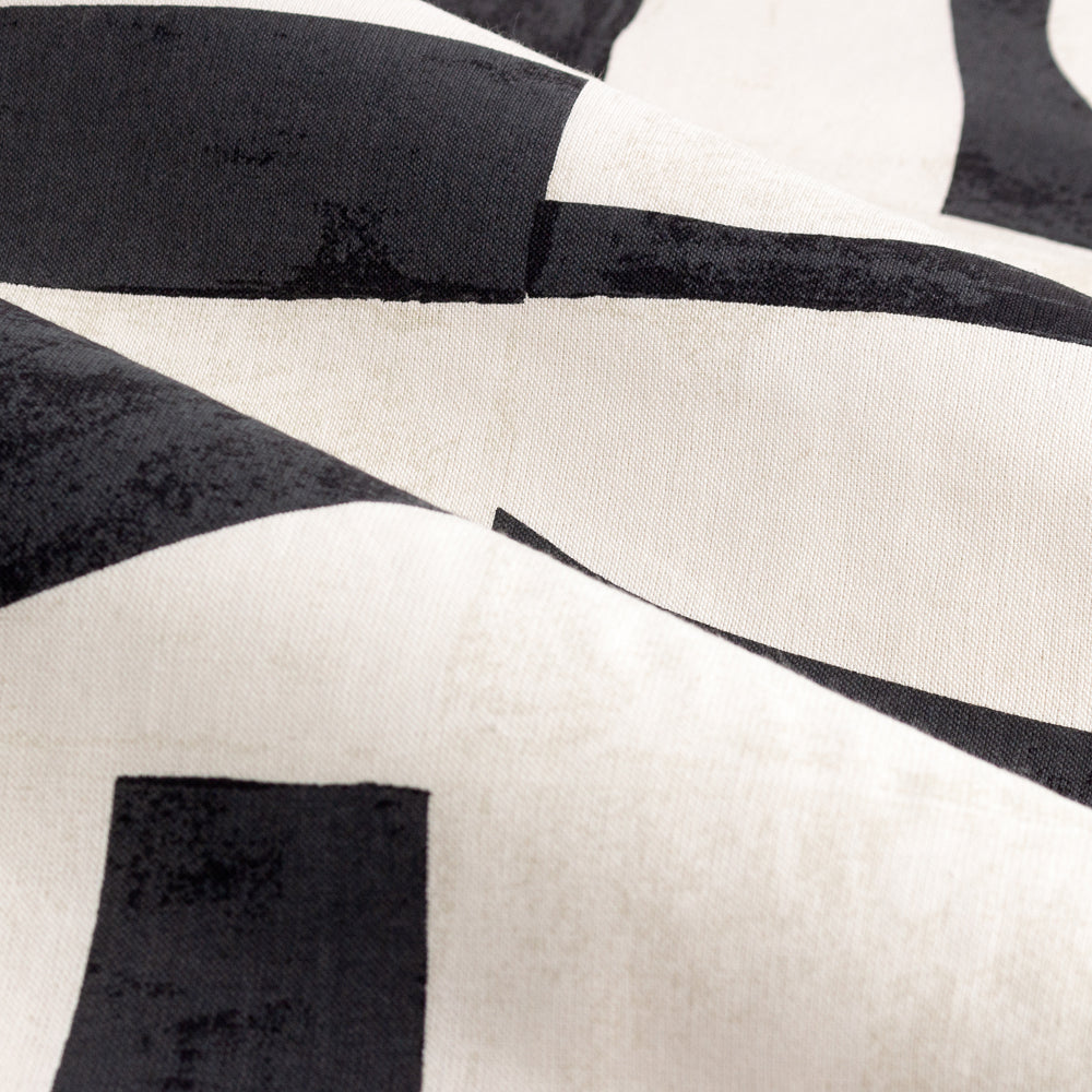 Carro Abstract 100% Cotton Lined Curtains Dusk
