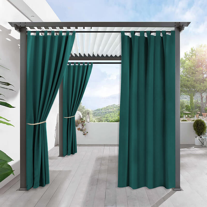 Porch Deck Waterproof Tab Top Outdoor Curtains 1 Panel | Outdoor Standard
