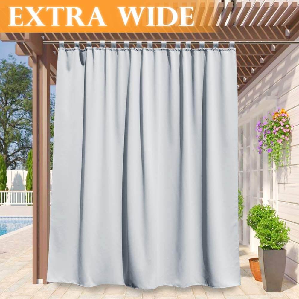 Porch Deck Waterproof Tab Top Outdoor Curtains 1 Panel | Outdoor Standard