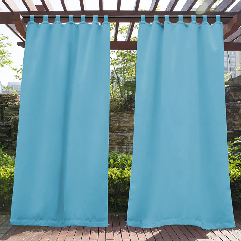 Porch Deck Waterproof Tab Top Outdoor Curtains 1 Panel | Outdoor Standard