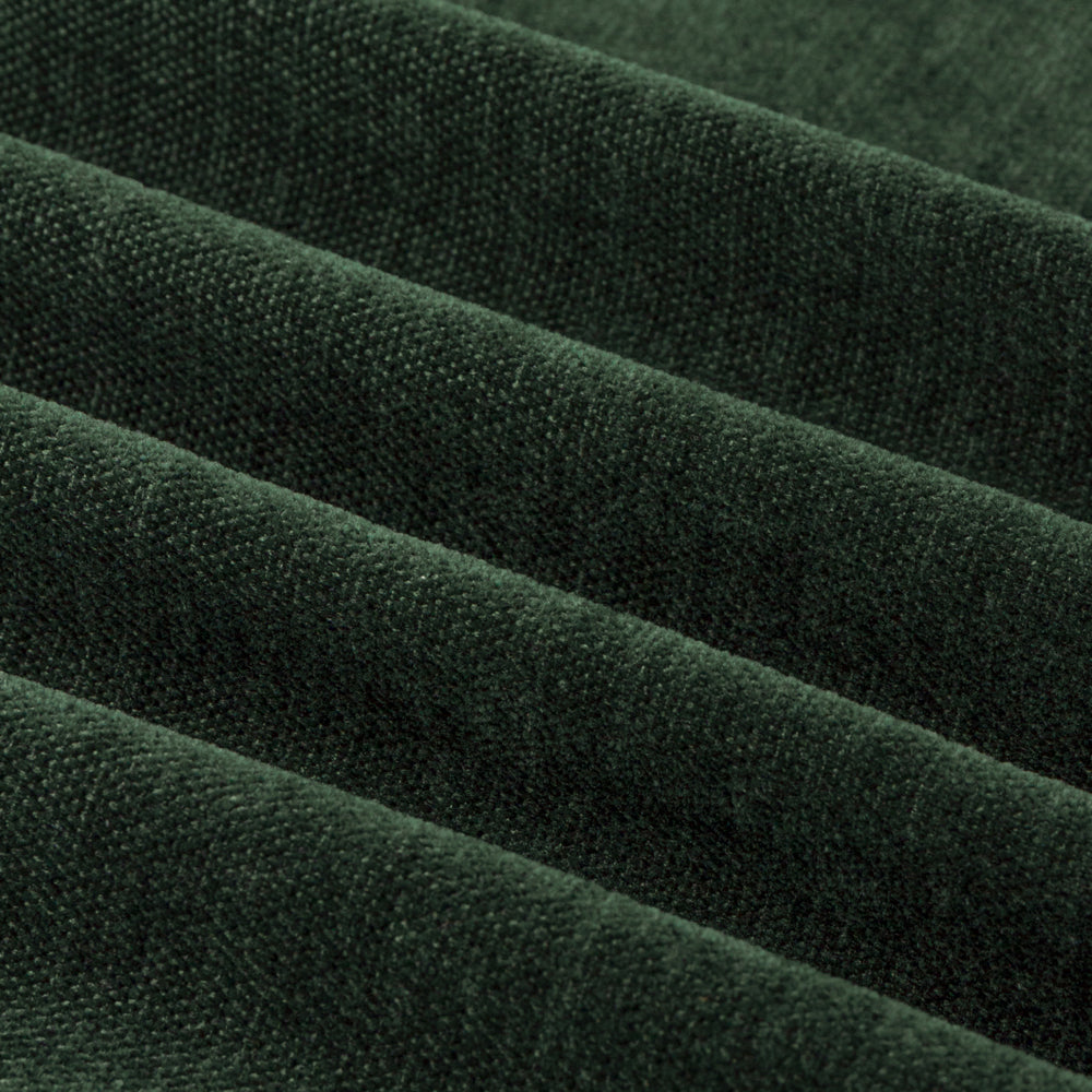 Soft Chenille Blackout Pencil Pleat Curtains Bottle Green