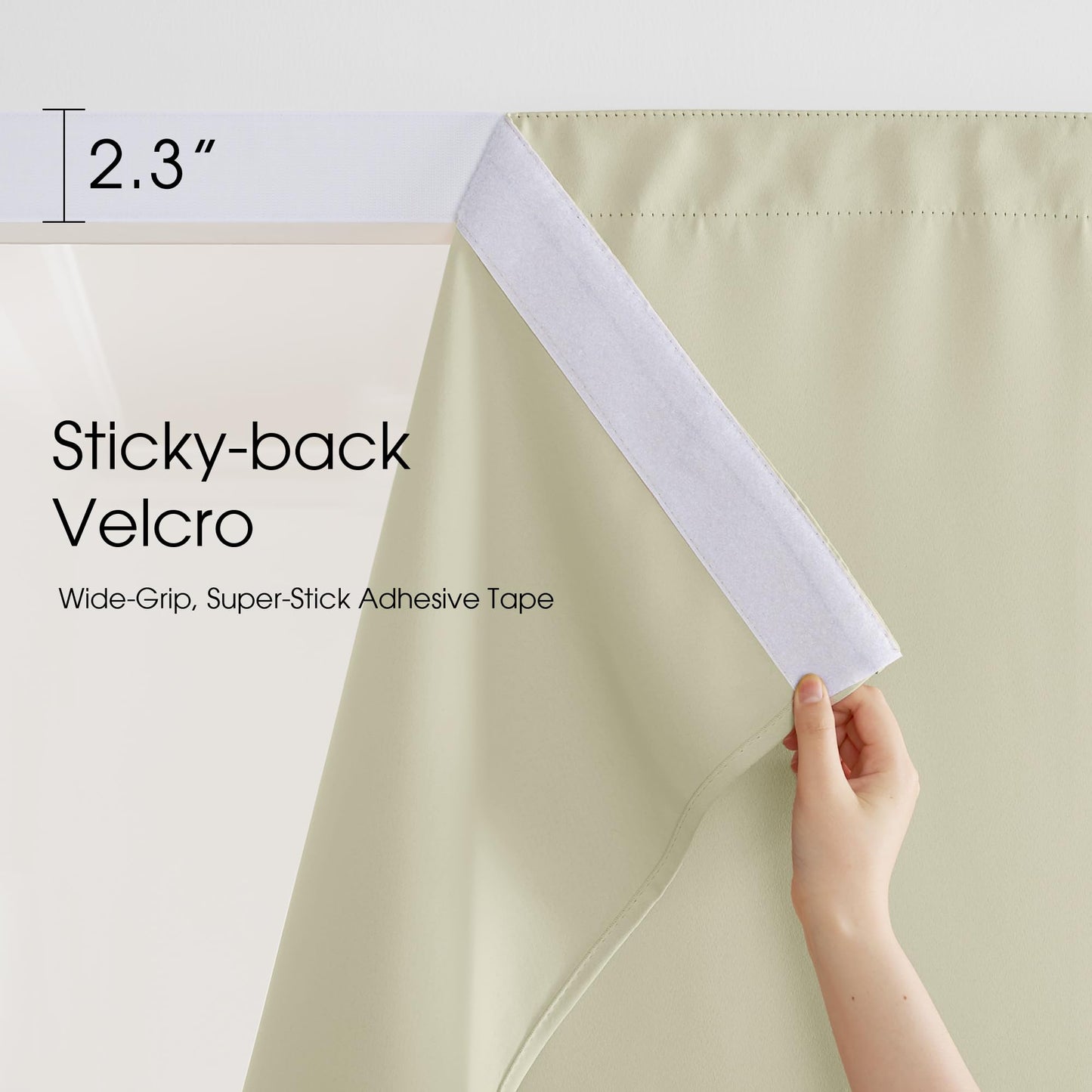 Windproof No Rods Needed Velcro Top Waterproof Outdoor Curtains 2 Panels | Outdoor Standard