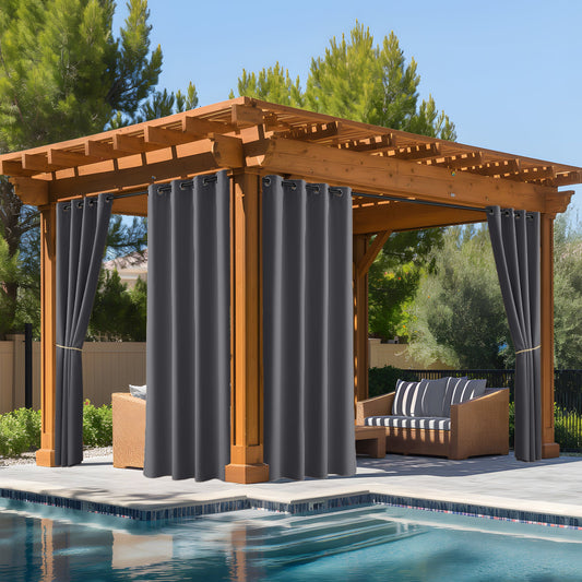 Fade Resistant Waterproof Patio Outdoor Curtain 1 Panel | Outdoor Plus