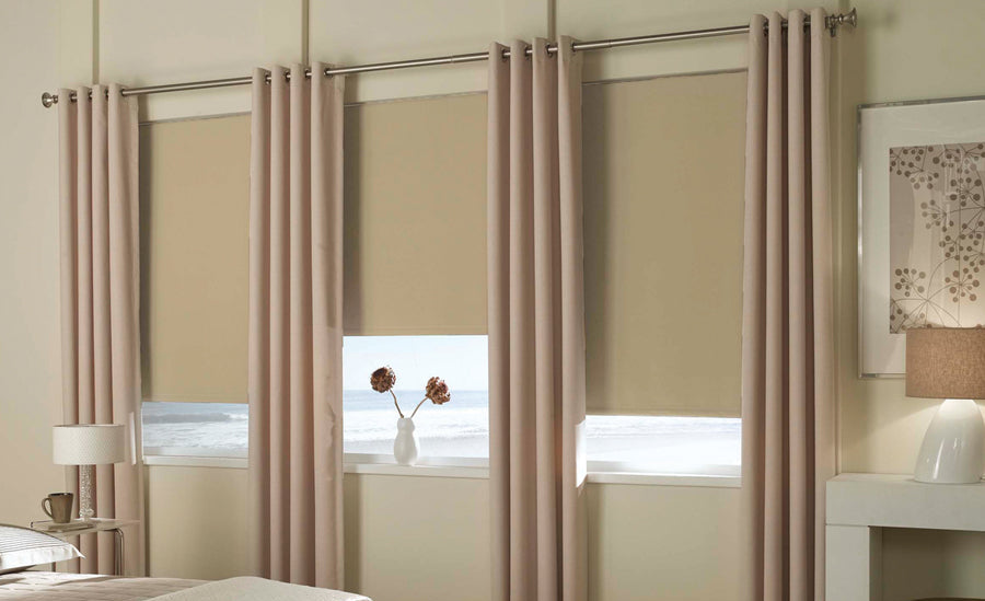 Economy Basic Vinyl Blackout Roller Shades