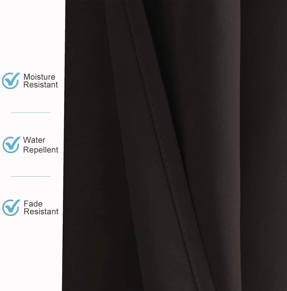 Waterproof Grommet Top Patio Curtain Outdoor Curtain 2 Panels | Outdoor Standard