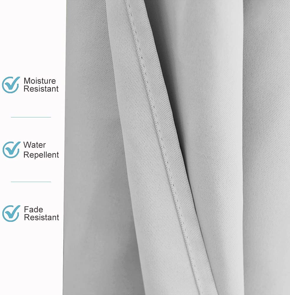 Waterproof Grommet Top Patio Curtain Outdoor Curtain 2 Panels | Outdoor Standard