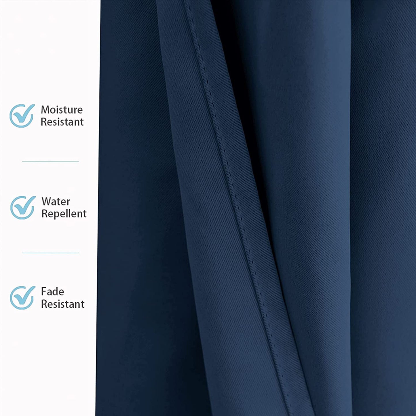 Waterproof Grommet Top Patio Curtain Outdoor Curtain 2 Panels | Outdoor Standard