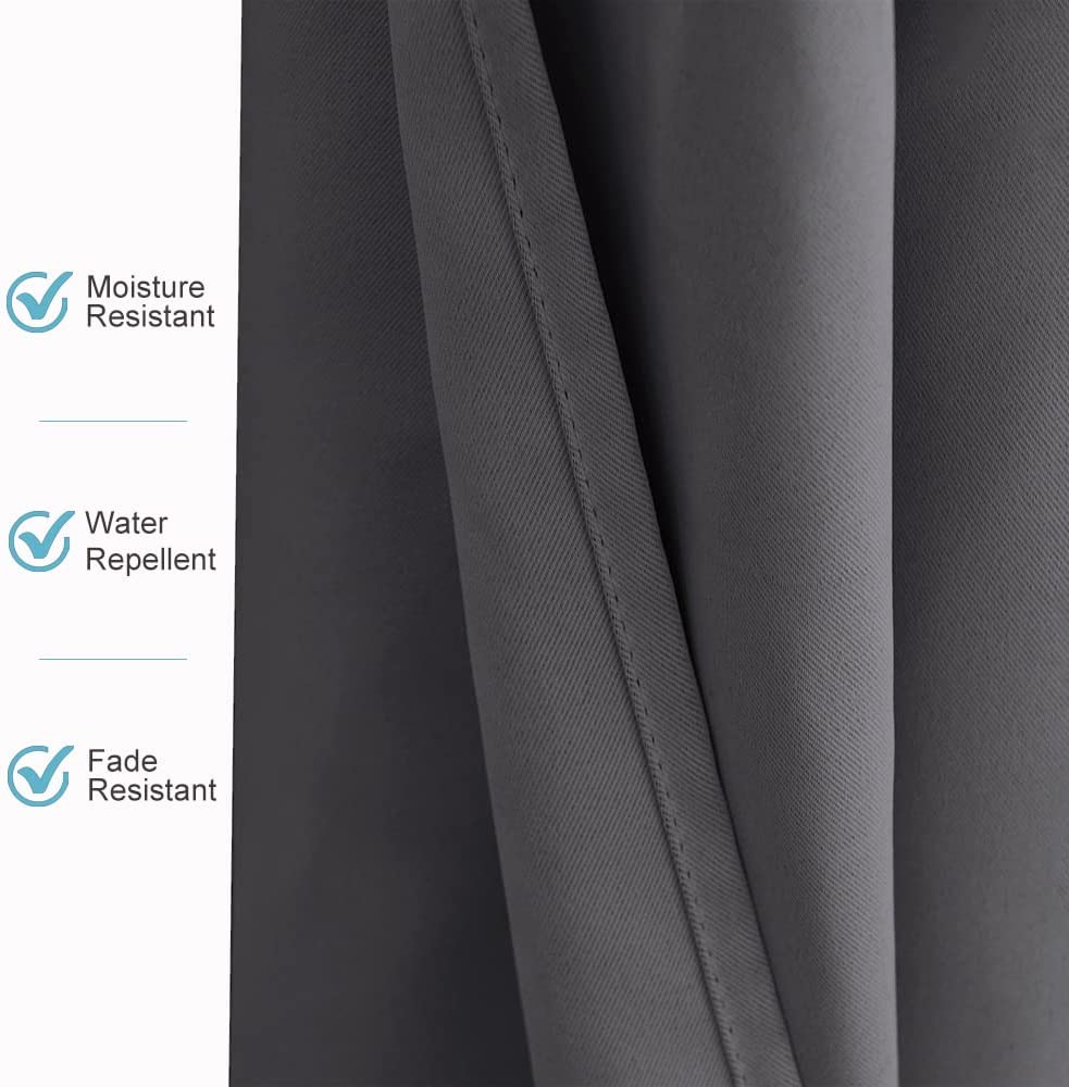 Waterproof Grommet Top Patio Curtain Outdoor Curtain 2 Panels | Outdoor Standard