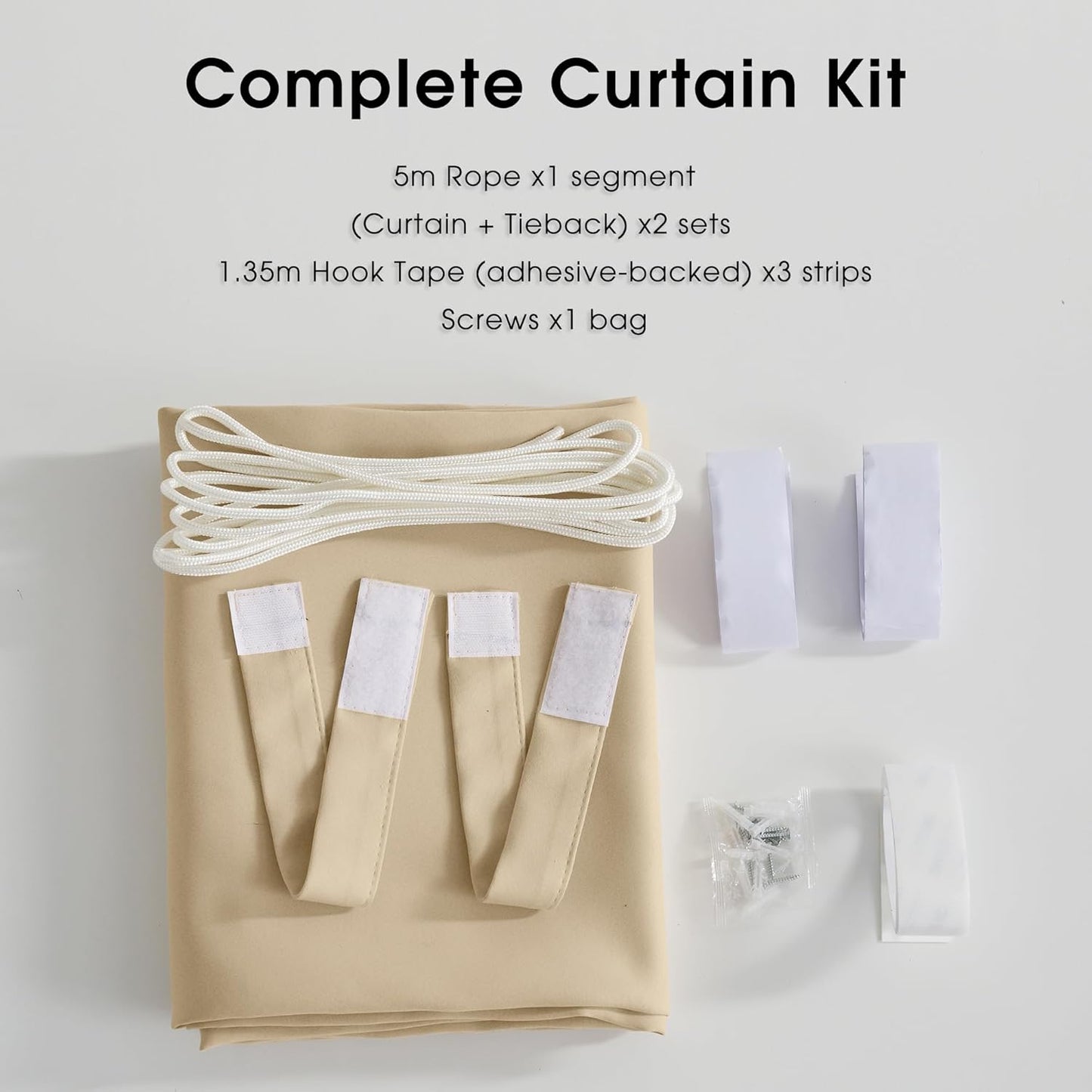 Windproof No Rods Needed Velcro Top Waterproof Outdoor Curtains 2 Panels | Outdoor Standard