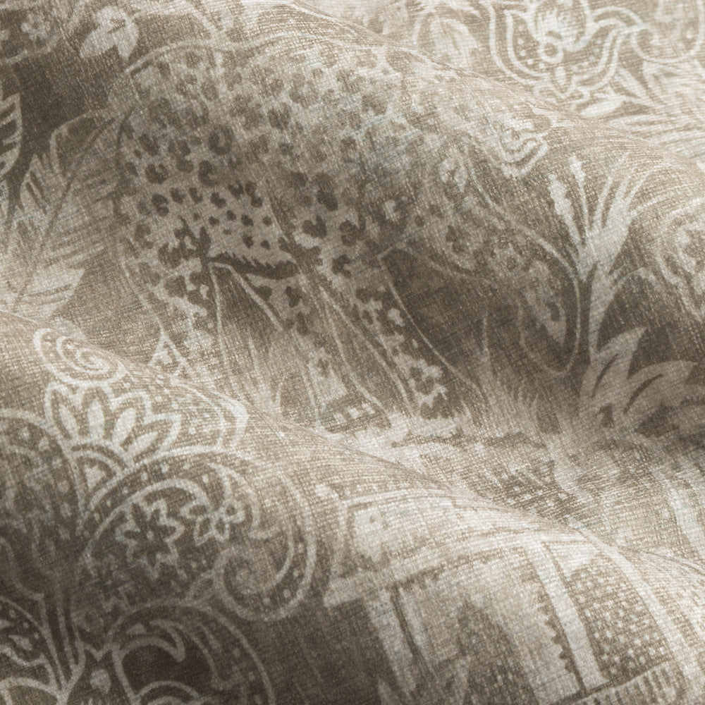 Bengal Chenille Room Darkening Eyelet Curtains Linen