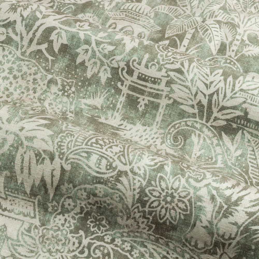 Bengal Chenille Room Darkening Eyelet Curtains Sage