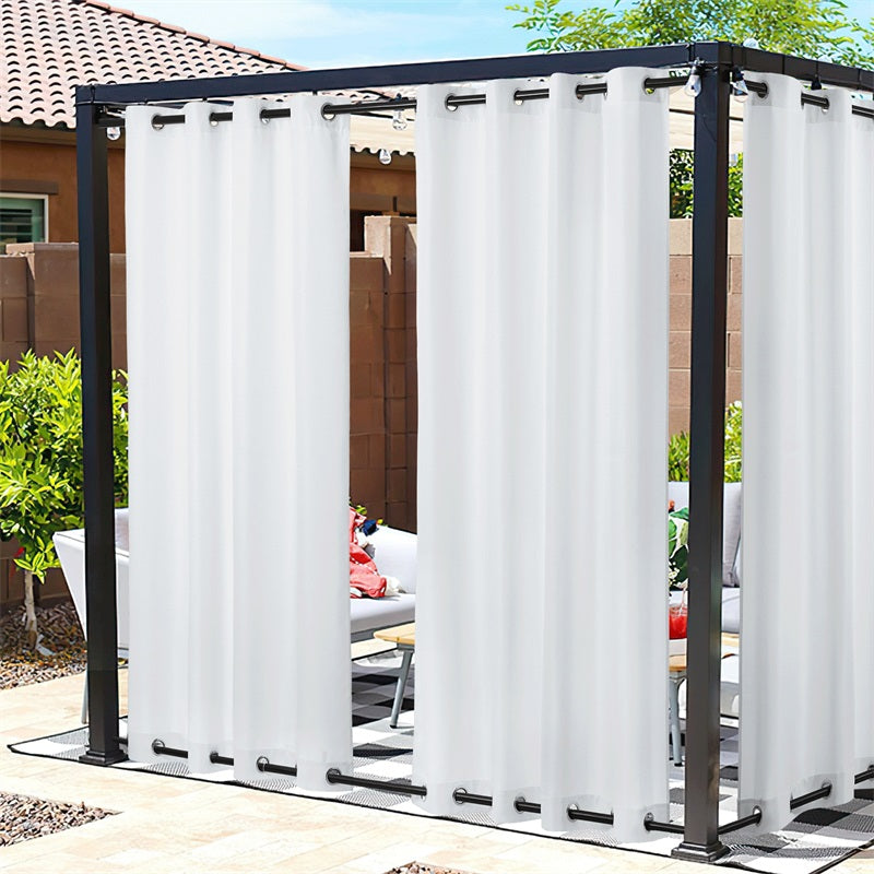 Grommet Windproof Waterproof Outdoor Curtains Canvas Curtains for Patio 1 Panel | Outdoor Canvas