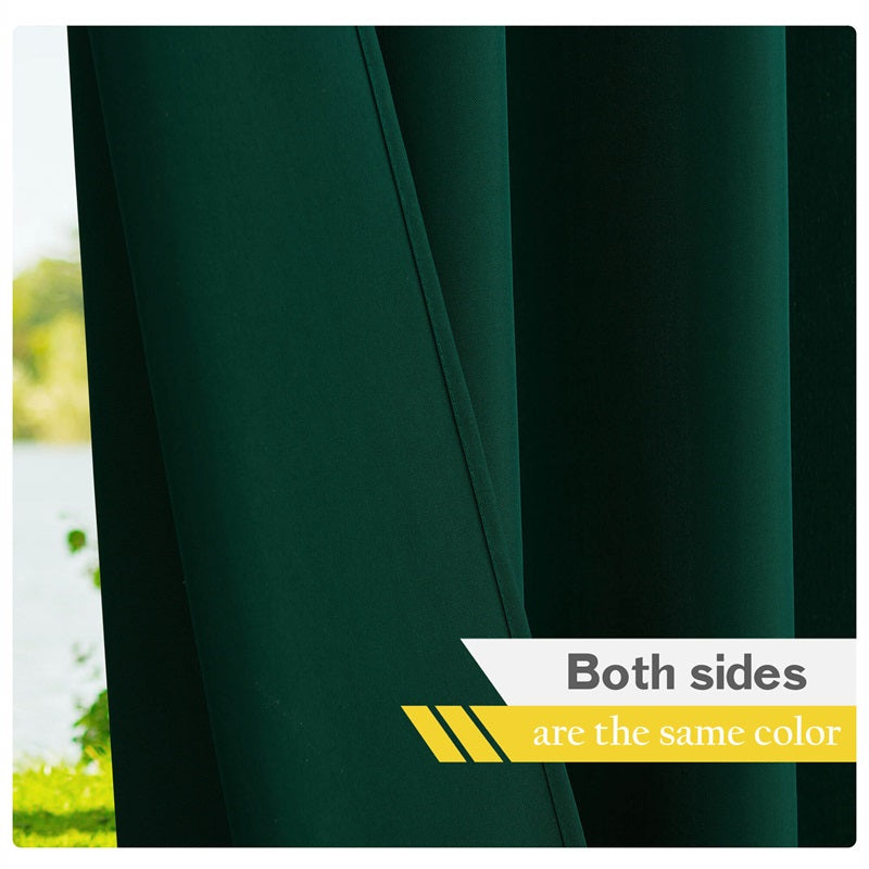 Grommet Windproof Waterproof Outdoor Curtains Canvas Curtains for Patio 1 Panel | Outdoor Canvas