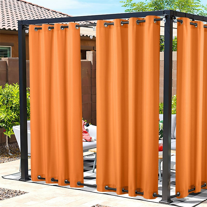 Grommet Windproof Waterproof Outdoor Curtains Canvas Curtains for Patio 1 Panel | Outdoor Canvas
