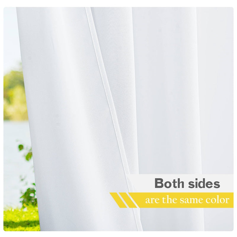 Grommet Windproof Waterproof Outdoor Curtains Canvas Curtains for Patio 1 Panel | Outdoor Canvas