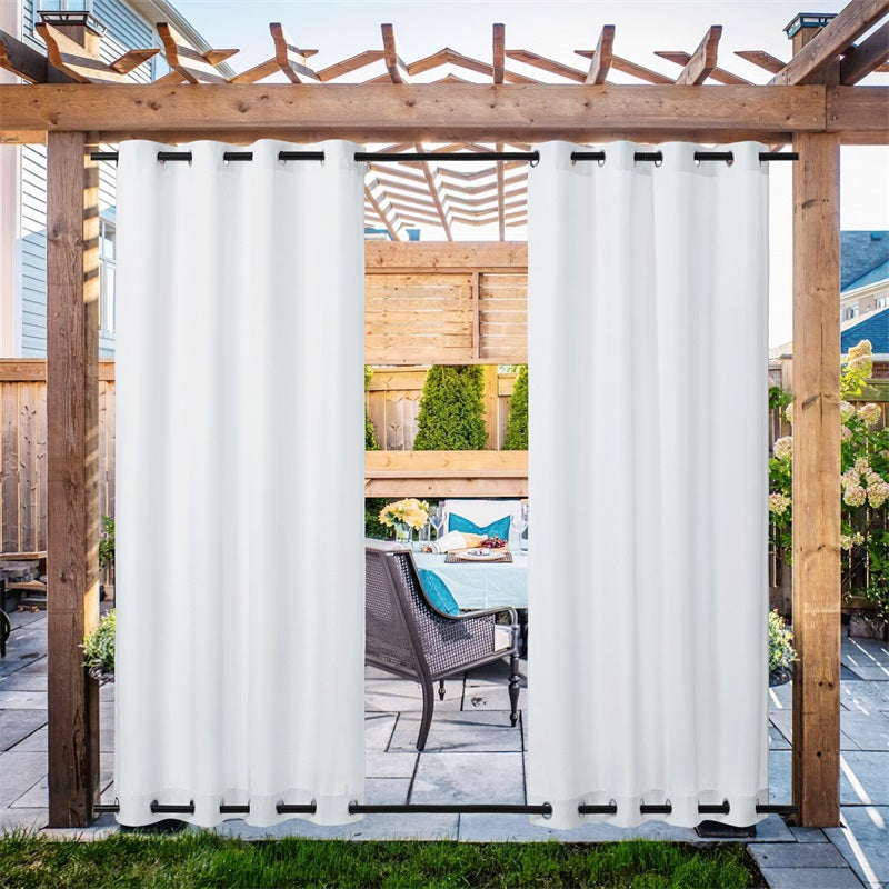 Grommet Windproof Waterproof Outdoor Curtains Canvas Curtains for Patio 1 Panel | Outdoor Canvas