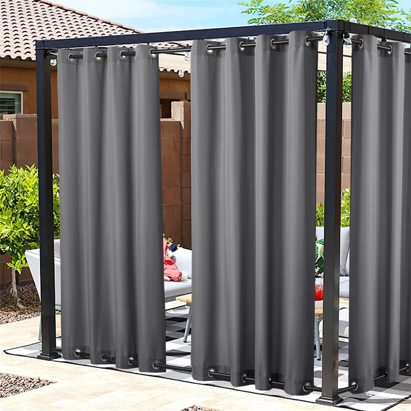 Grommet Windproof Waterproof Outdoor Curtains Canvas Curtains for Patio 1 Panel | Outdoor Canvas