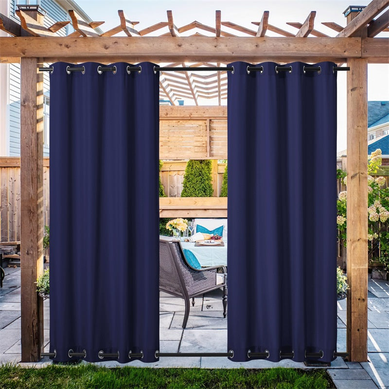 Grommet Windproof Waterproof Outdoor Curtains Canvas Curtains for Patio 1 Panel | Outdoor Canvas