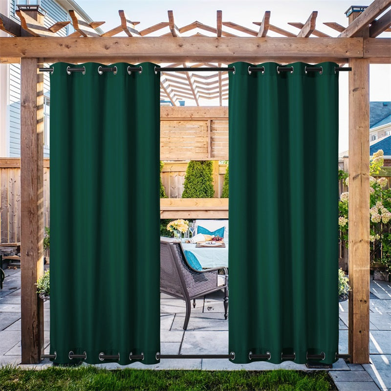 Grommet Windproof Waterproof Outdoor Curtains Canvas Curtains for Patio 1 Panel | Outdoor Canvas