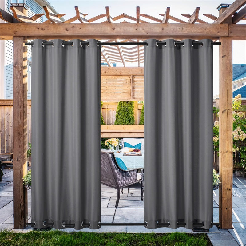 Grommet Windproof Waterproof Outdoor Curtains Canvas Curtains for Patio 1 Panel | Outdoor Canvas
