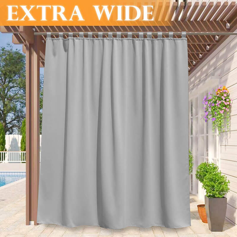 Porch Deck Waterproof Tab Top Outdoor Curtains 1 Panel | Outdoor Standard