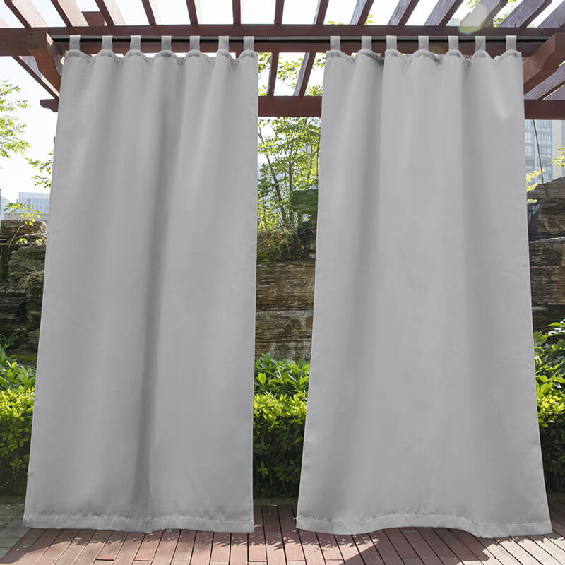 Porch Deck Waterproof Tab Top Outdoor Curtains 1 Panel | Outdoor Standard