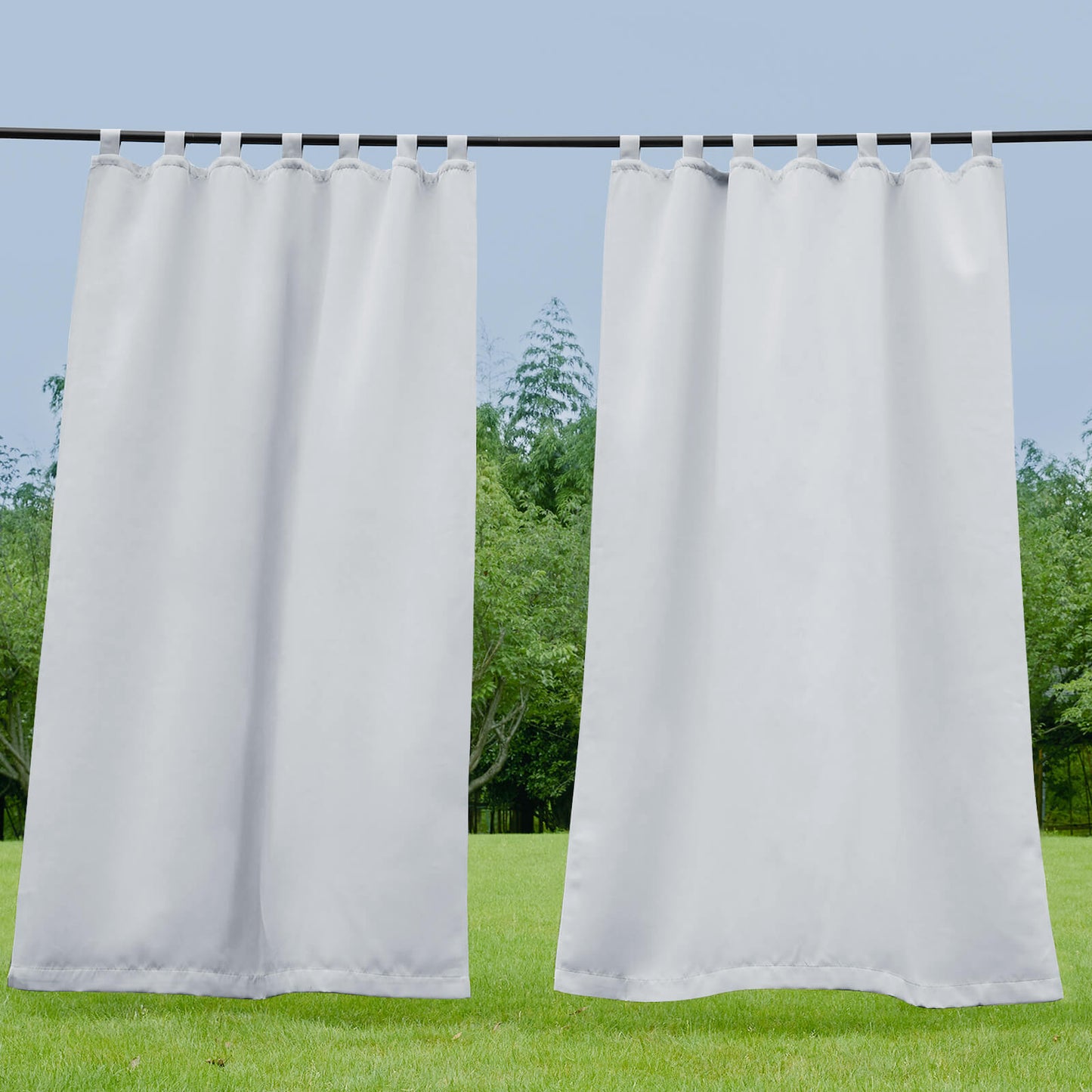 Porch Deck Waterproof Tab Top Outdoor Curtains 1 Panel | Outdoor Standard