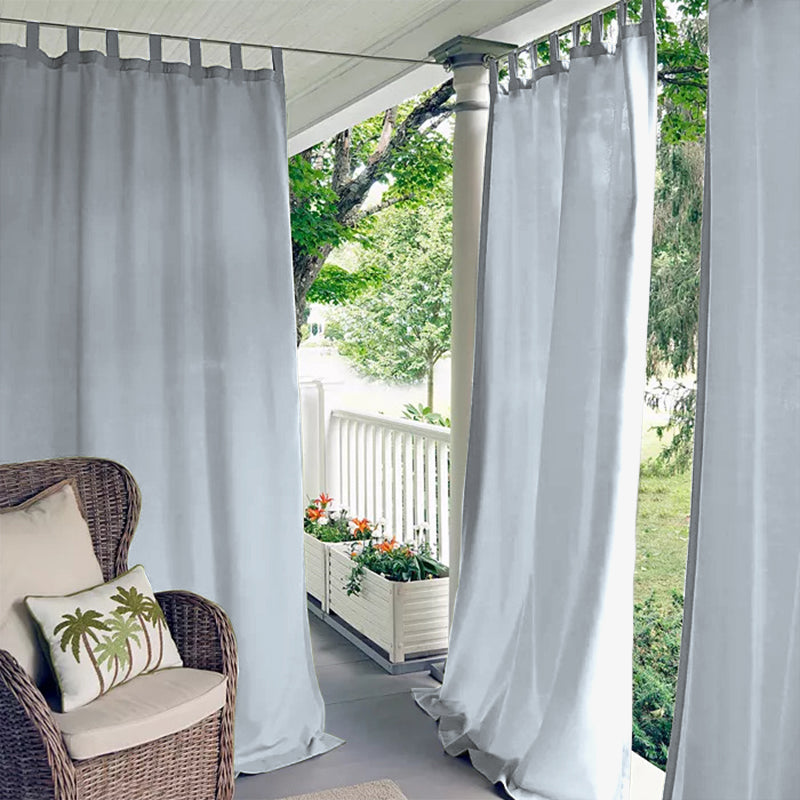 Porch Deck Waterproof Tab Top Outdoor Curtains 1 Panel | Outdoor Standard