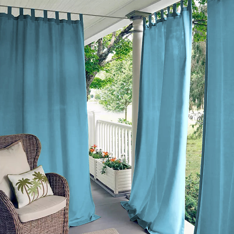 Porch Deck Waterproof Tab Top Outdoor Curtains 1 Panel | Outdoor Standard