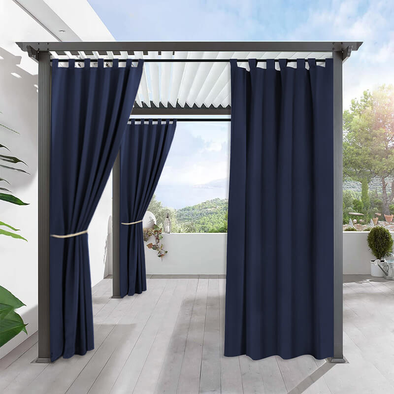 Porch Deck Waterproof Tab Top Outdoor Curtains 1 Panel | Outdoor Standard