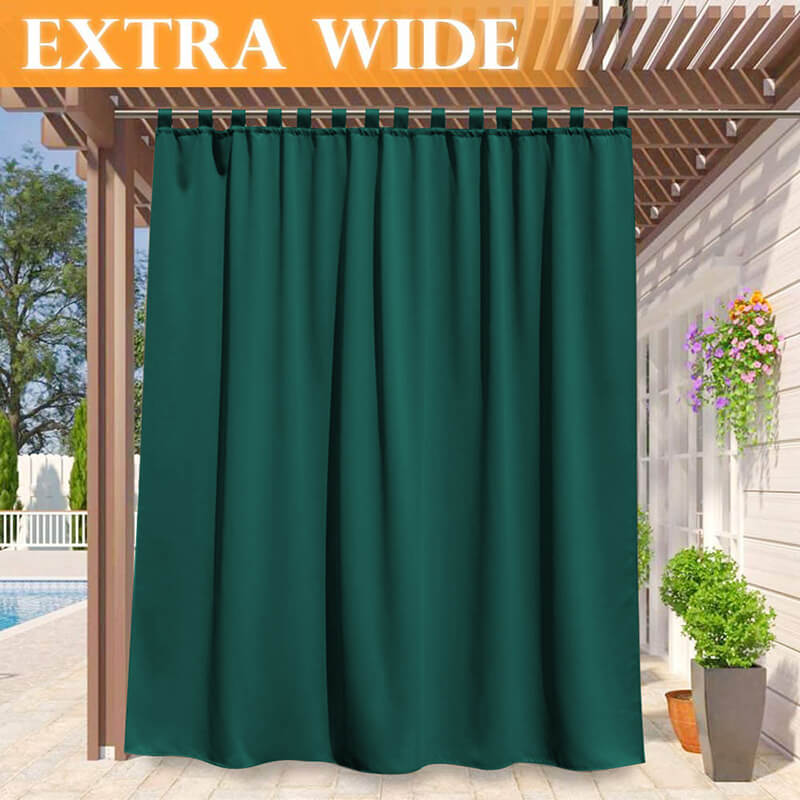 Porch Deck Waterproof Tab Top Outdoor Curtains 1 Panel | Outdoor Standard