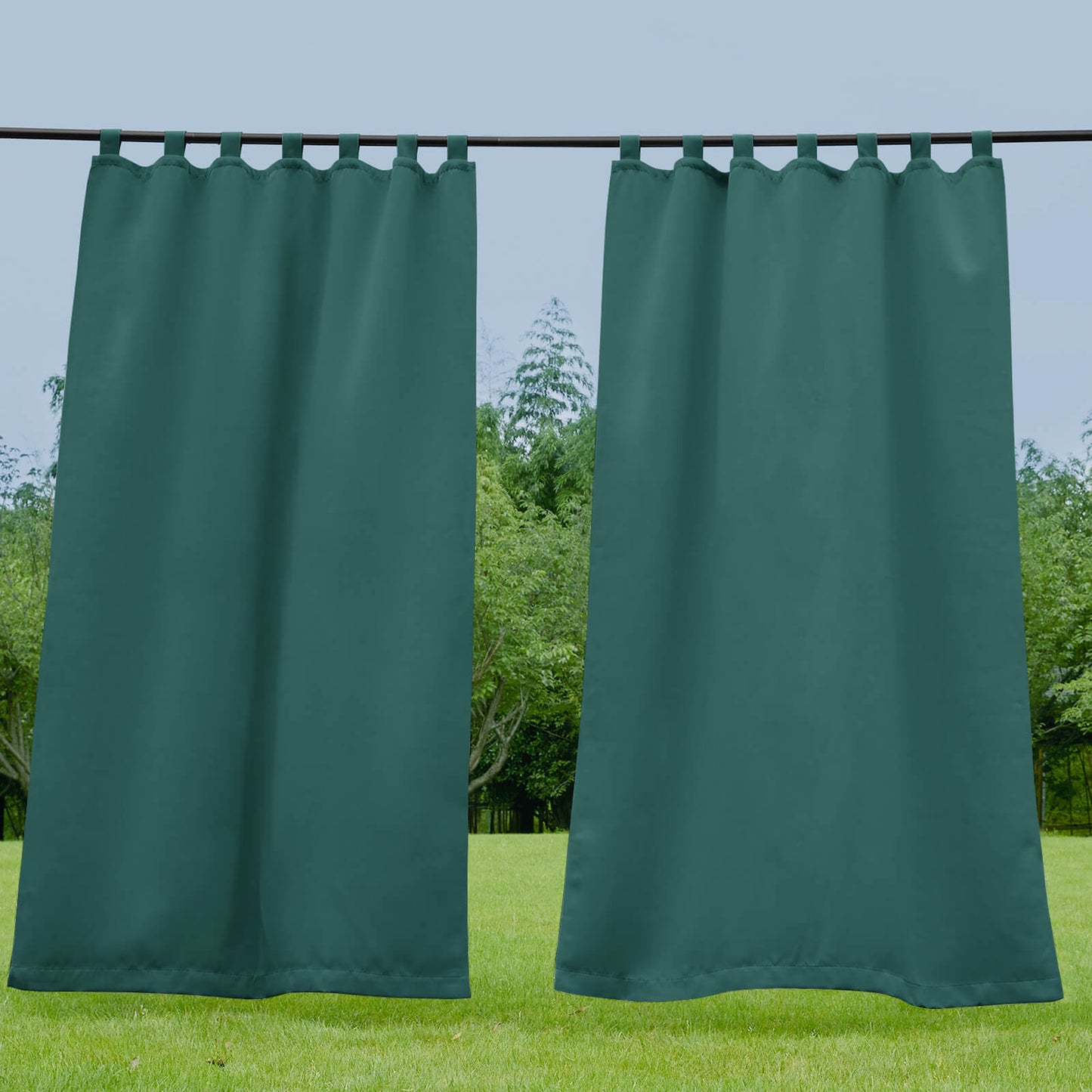 Porch Deck Waterproof Tab Top Outdoor Curtains 1 Panel | Outdoor Standard