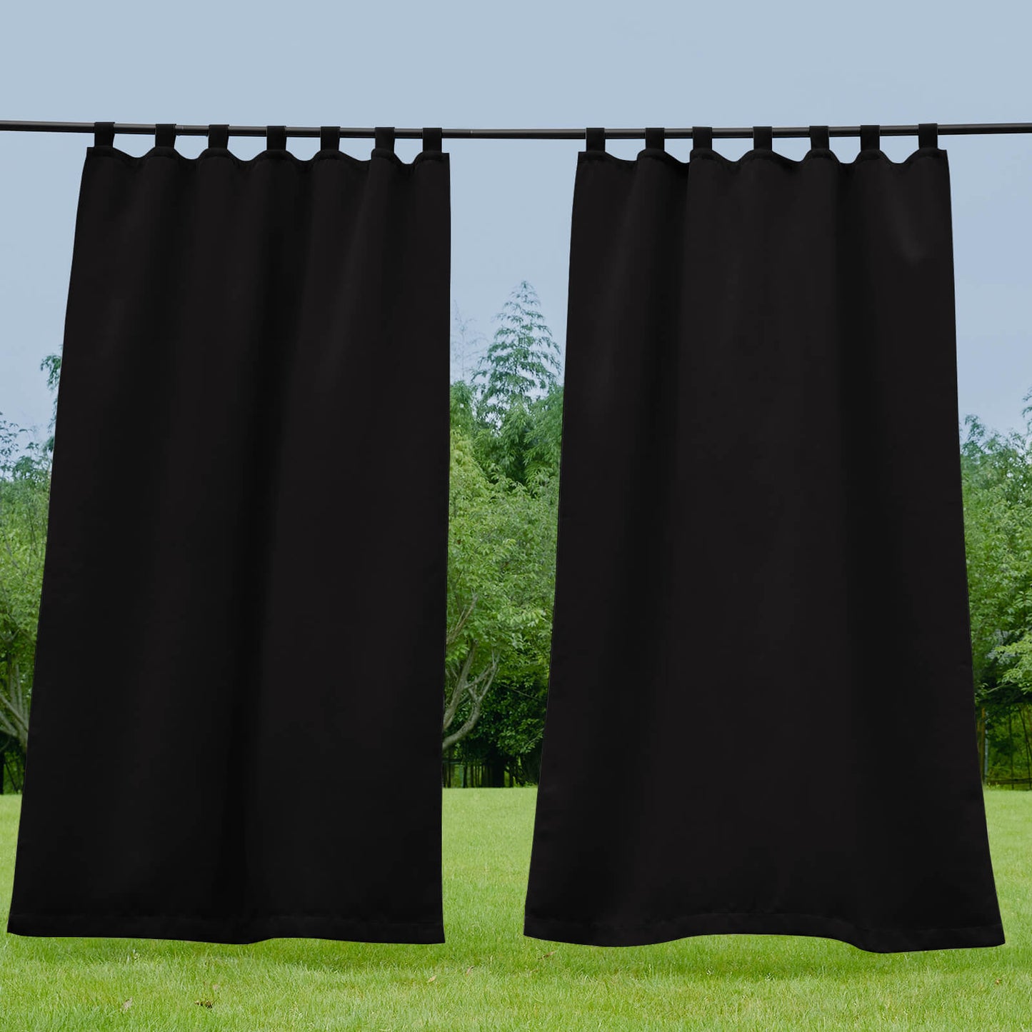 Porch Deck Waterproof Tab Top Outdoor Curtains 1 Panel | Outdoor Standard