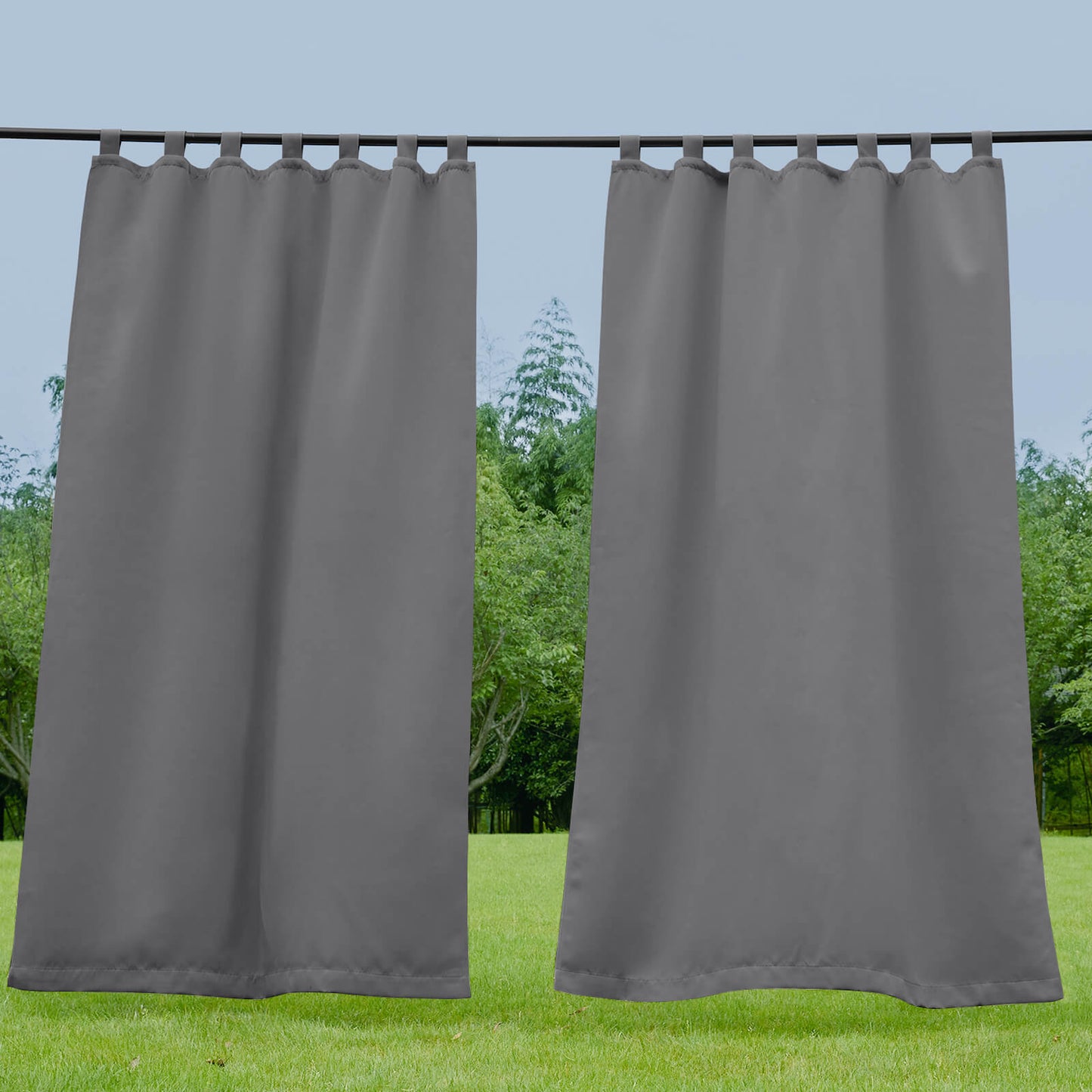 Porch Deck Waterproof Tab Top Outdoor Curtains 1 Panel | Outdoor Standard