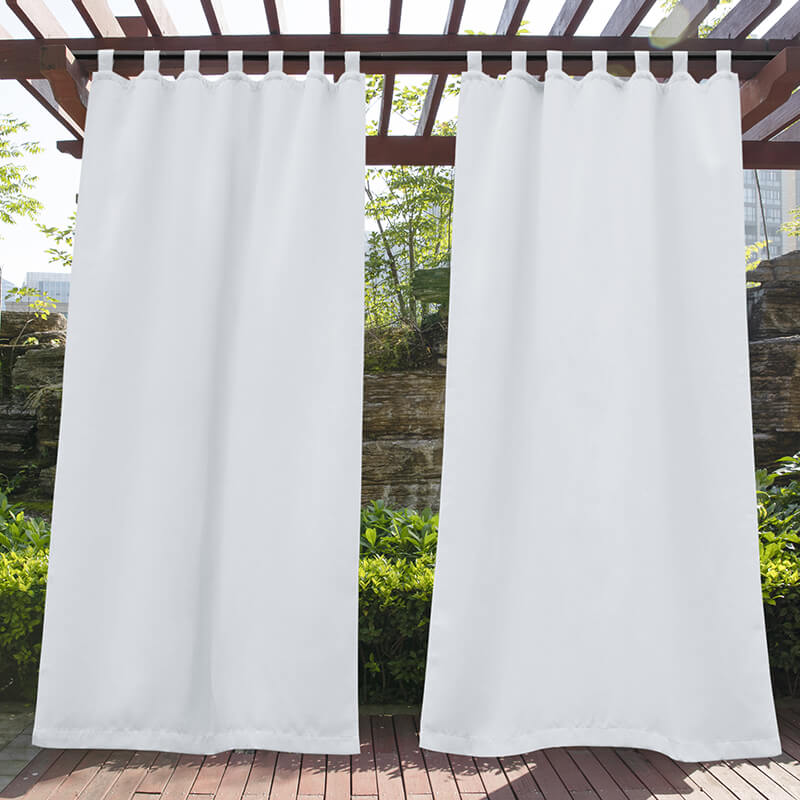 Porch Deck Waterproof Tab Top Outdoor Curtains 1 Panel | Outdoor Standard