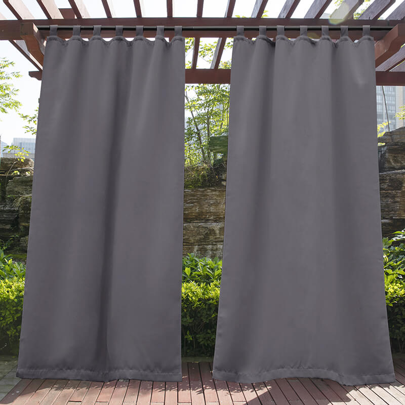 Porch Deck Waterproof Tab Top Outdoor Curtains 1 Panel | Outdoor Standard