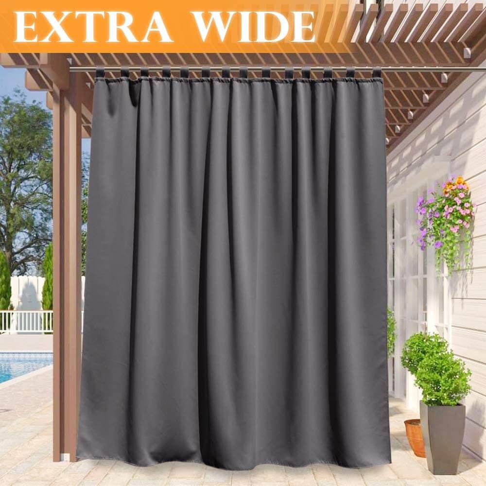 Porch Deck Waterproof Tab Top Outdoor Curtains 1 Panel | Outdoor Standard