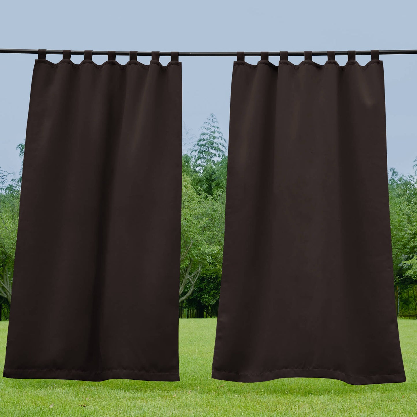 Porch Deck Waterproof Tab Top Outdoor Curtains 1 Panel | Outdoor Standard