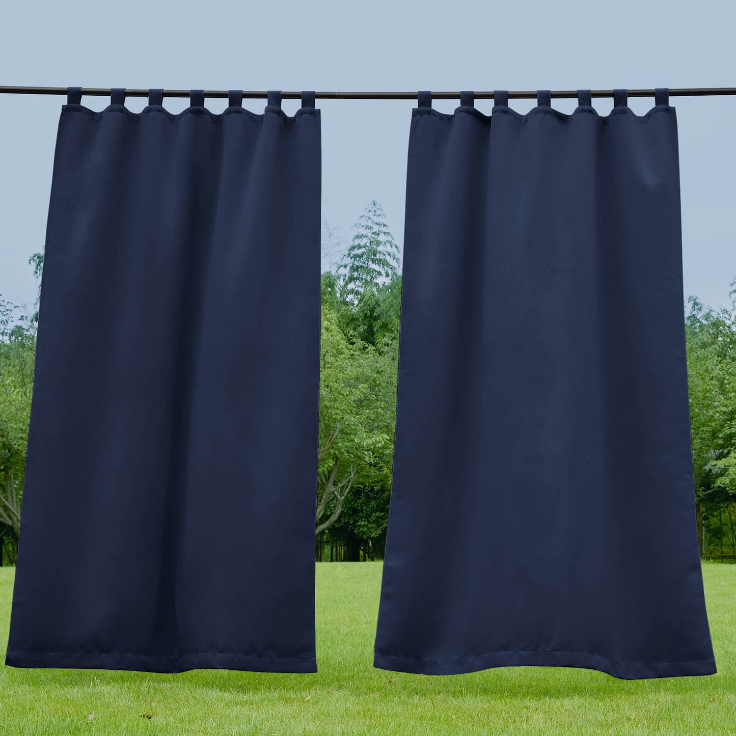 Porch Deck Waterproof Tab Top Outdoor Curtains 1 Panel | Outdoor Standard