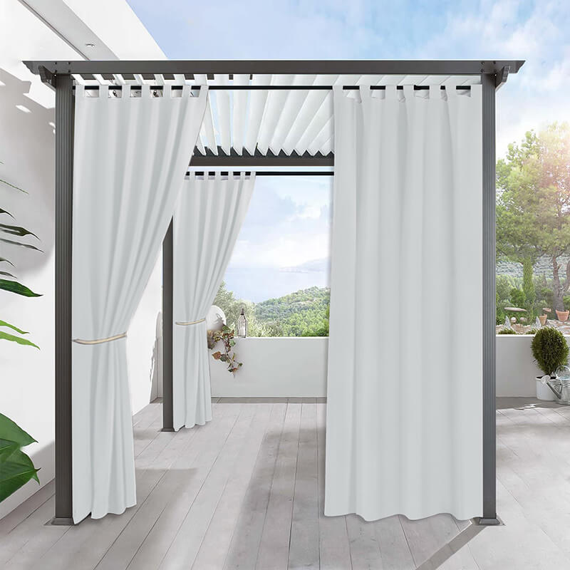 Porch Deck Waterproof Tab Top Outdoor Curtains 1 Panel | Outdoor Standard