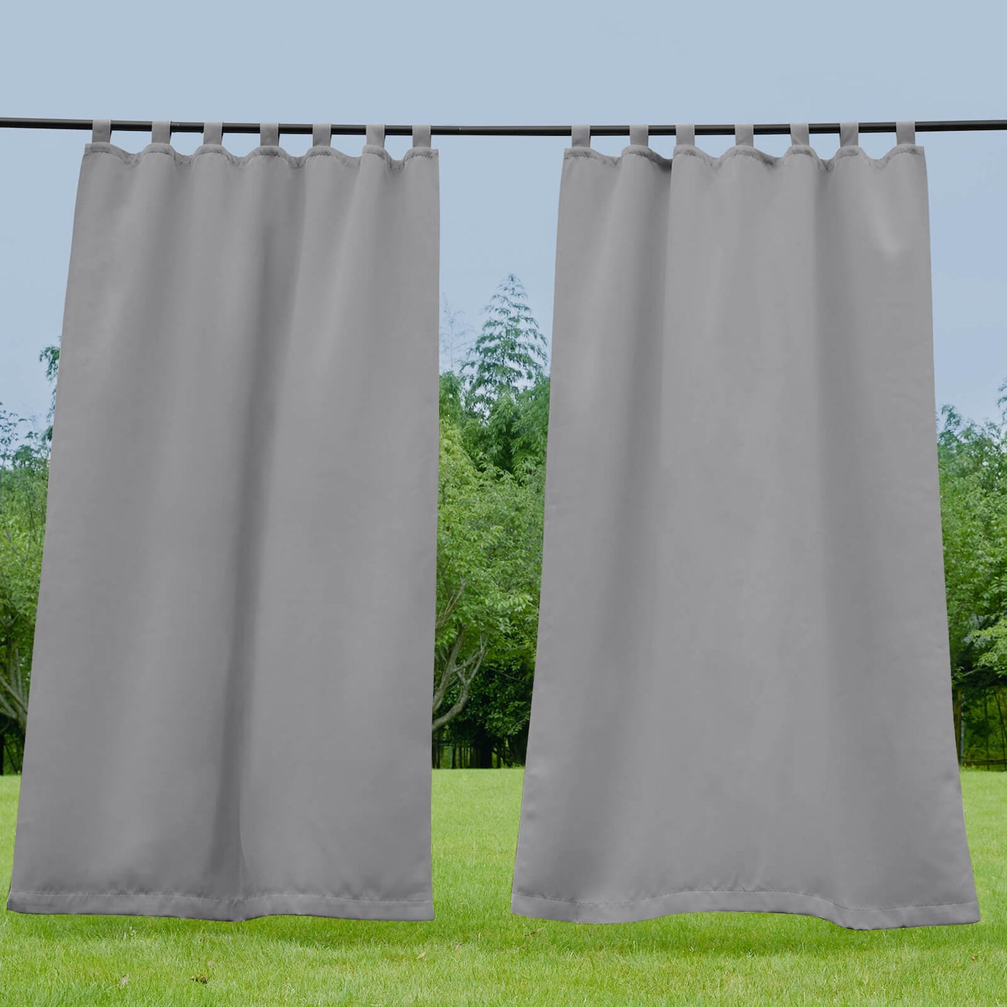 Porch Deck Waterproof Tab Top Outdoor Curtains 1 Panel | Outdoor Standard