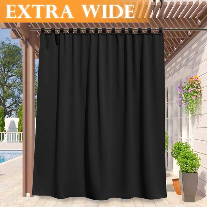 Porch Deck Waterproof Tab Top Outdoor Curtains 1 Panel | Outdoor Standard